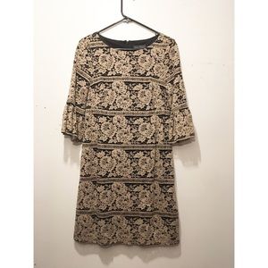 Jessica Howard Black and Cream Lace Dress